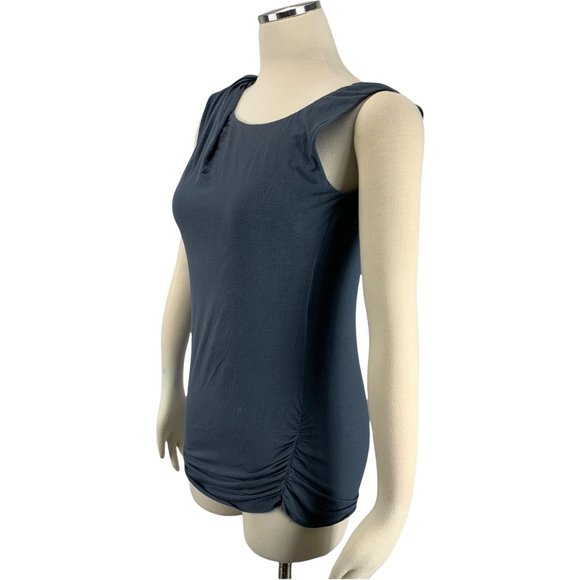 CAbi 294 Blue XS Blouse Collar Tank Lined - Picture 2 of 7